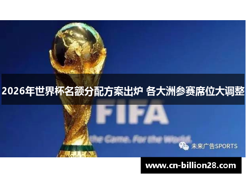 2026年世界杯名额分配方案出炉 各大洲参赛席位大调整